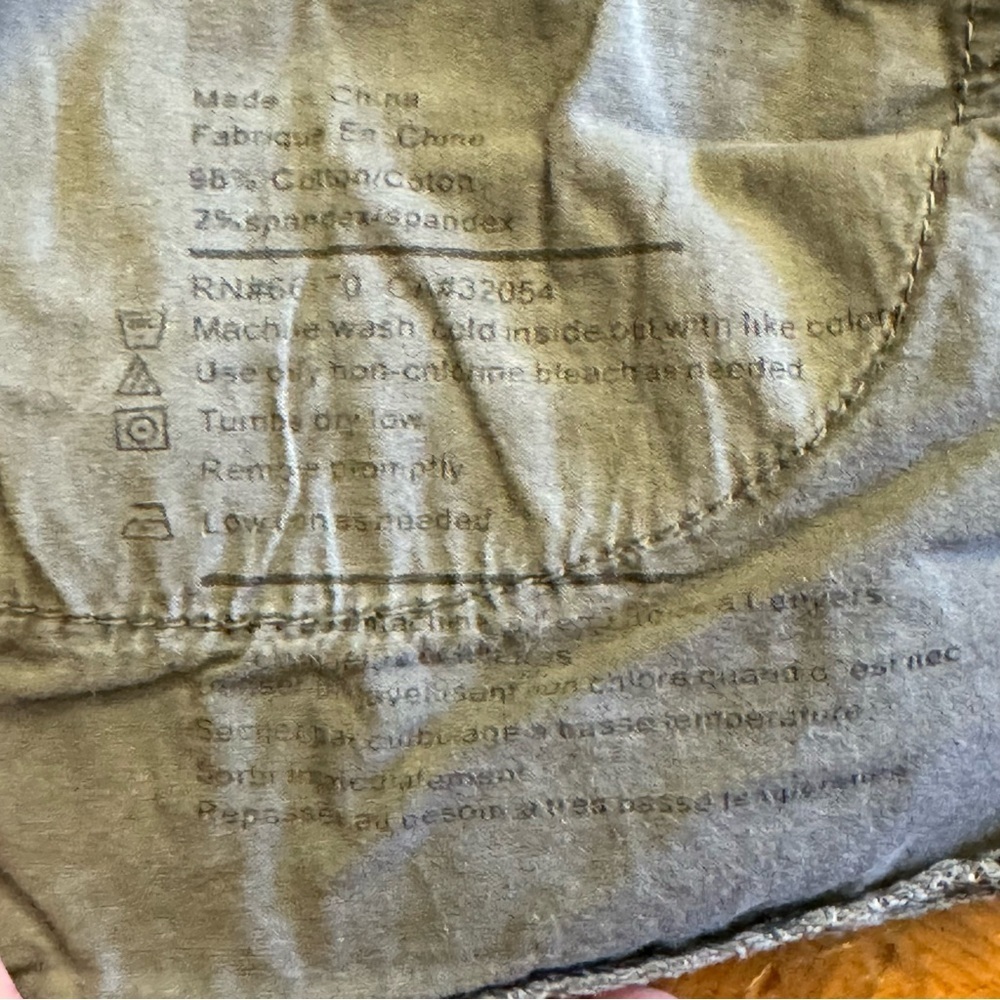 BDG Gray Corduroy Pants Size 31 Ankle Cigarette Stretch 34 x 29 Minimalist - Picture 16 of 16